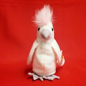 Ty Beanie Babies Kuku the Cockatoo 1998 Animal Plush Stuff Toy